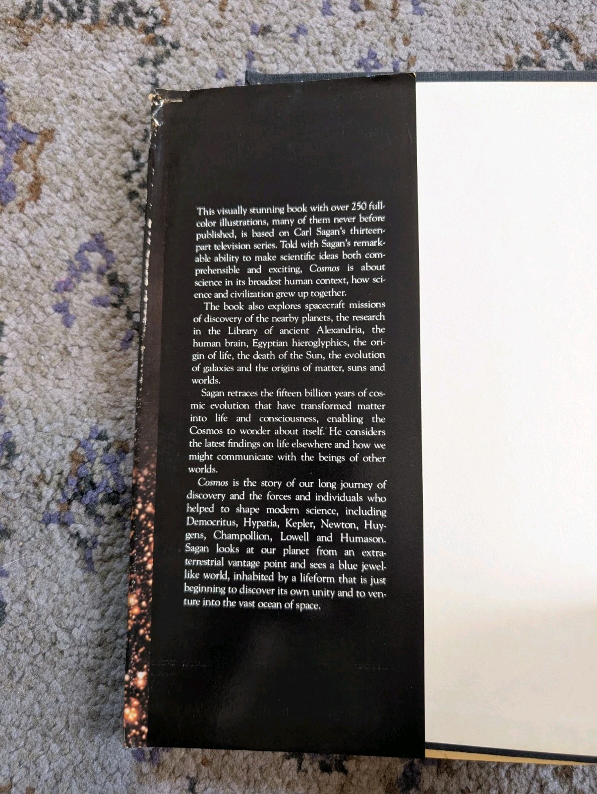 Cosmos Carl Sagan Hardcover with Dust Jacket First Edition 1980 PBS Miniseries