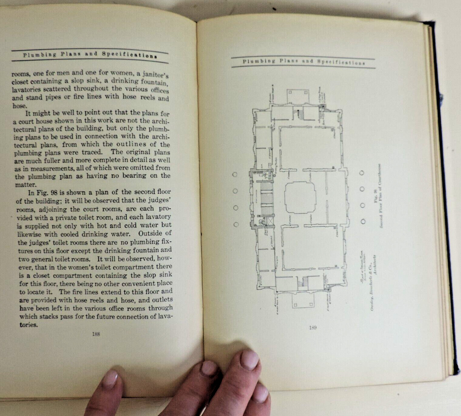 1910 Plumbing Plans and Specifications by J.J. Cosgrove HC