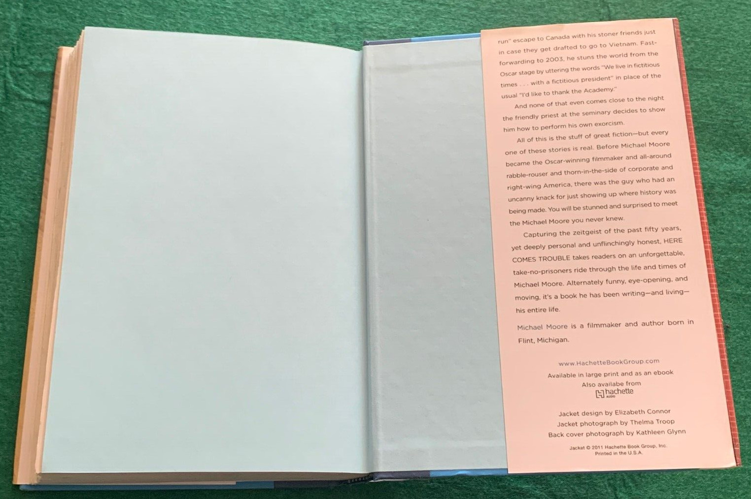 Here Comes Trouble by Michael Moore SIGNED 1st Ed HC DJ 2011 Memoir