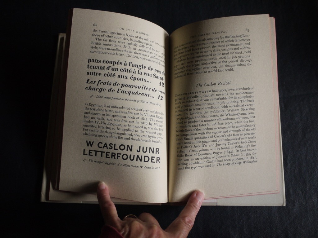 On Type Designs Past And Present by Stanley Morison