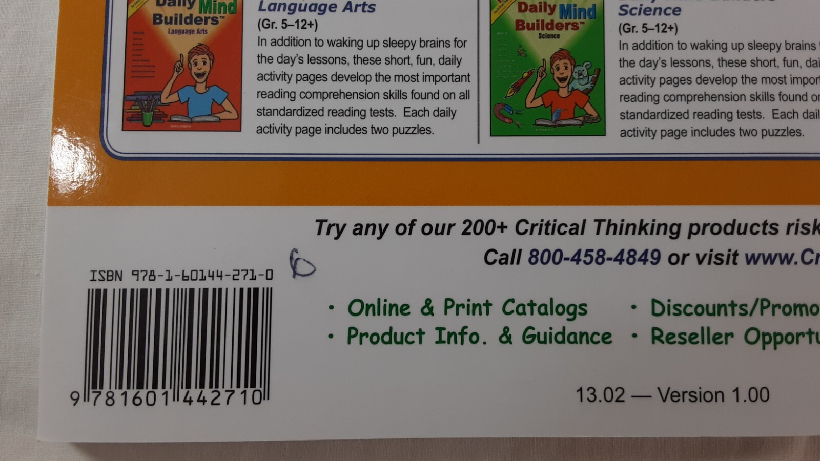 2 Critical Thinking Co Grades 2-3 Editor in Chief Dr DooRiddle Homeschool Lot