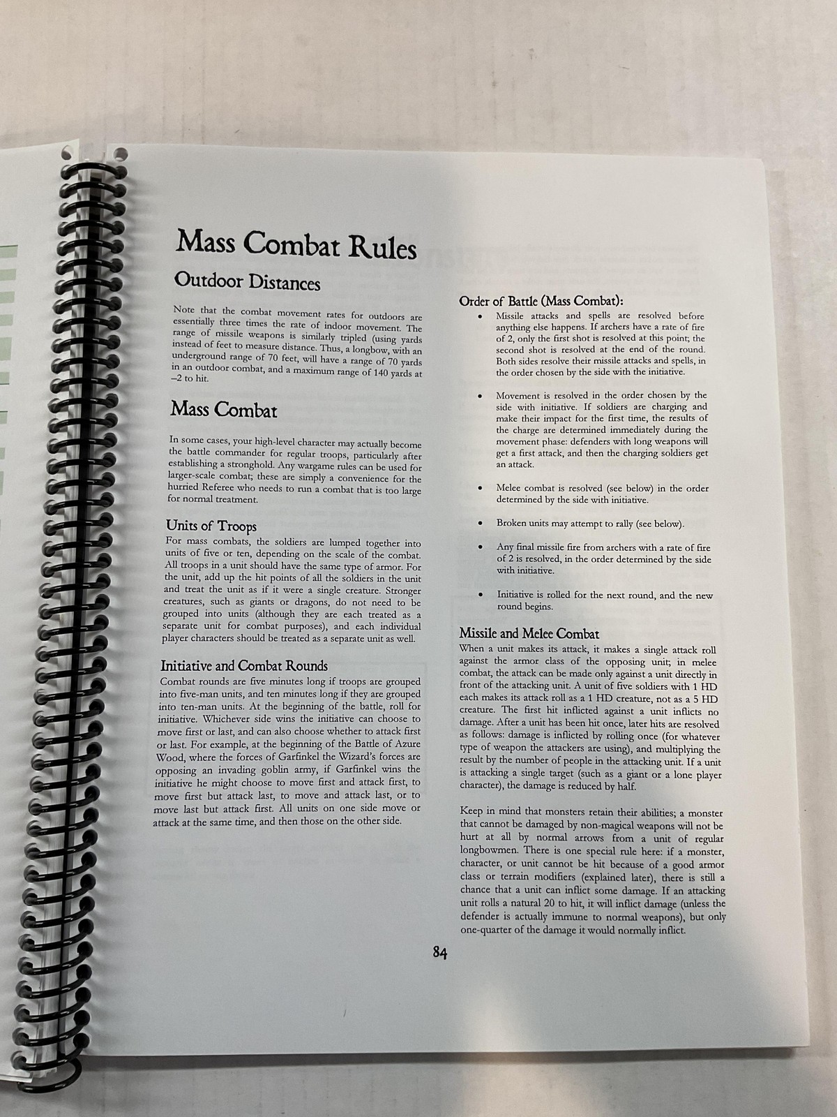 Swords & Wizardry Core Rules Matthew J. Finch Spiralbound English Green
