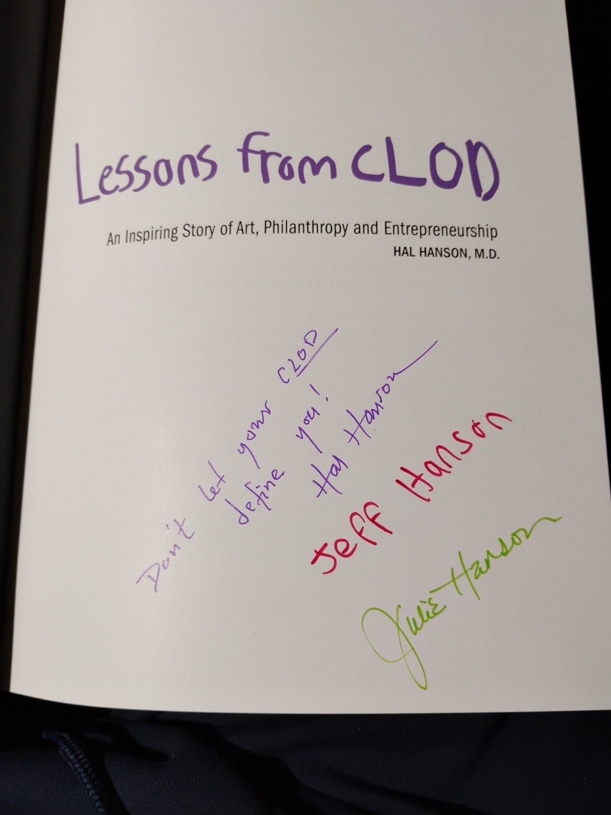 Lessons From CLOD (*Artist’s Premium Edition*) Hardcover 3xSIGNED COPY LN