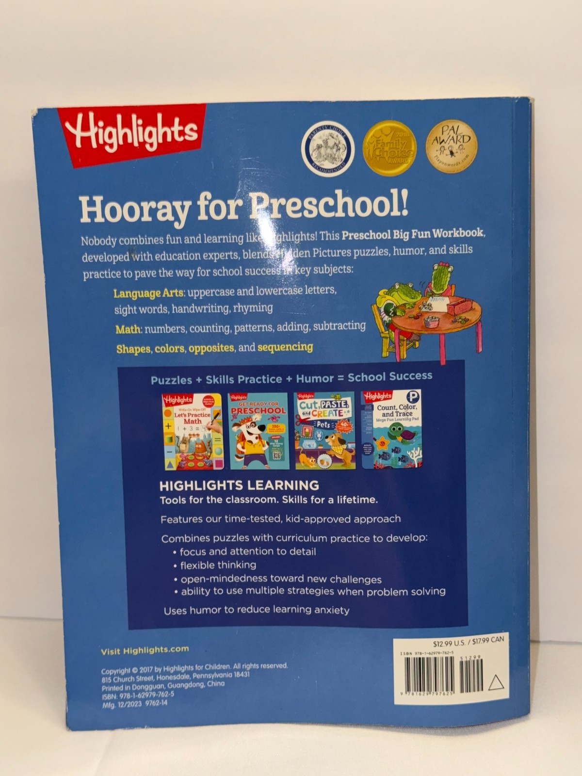 Highlights Preschool Big Fun Workbook ™ Big Fun Activity Workbook