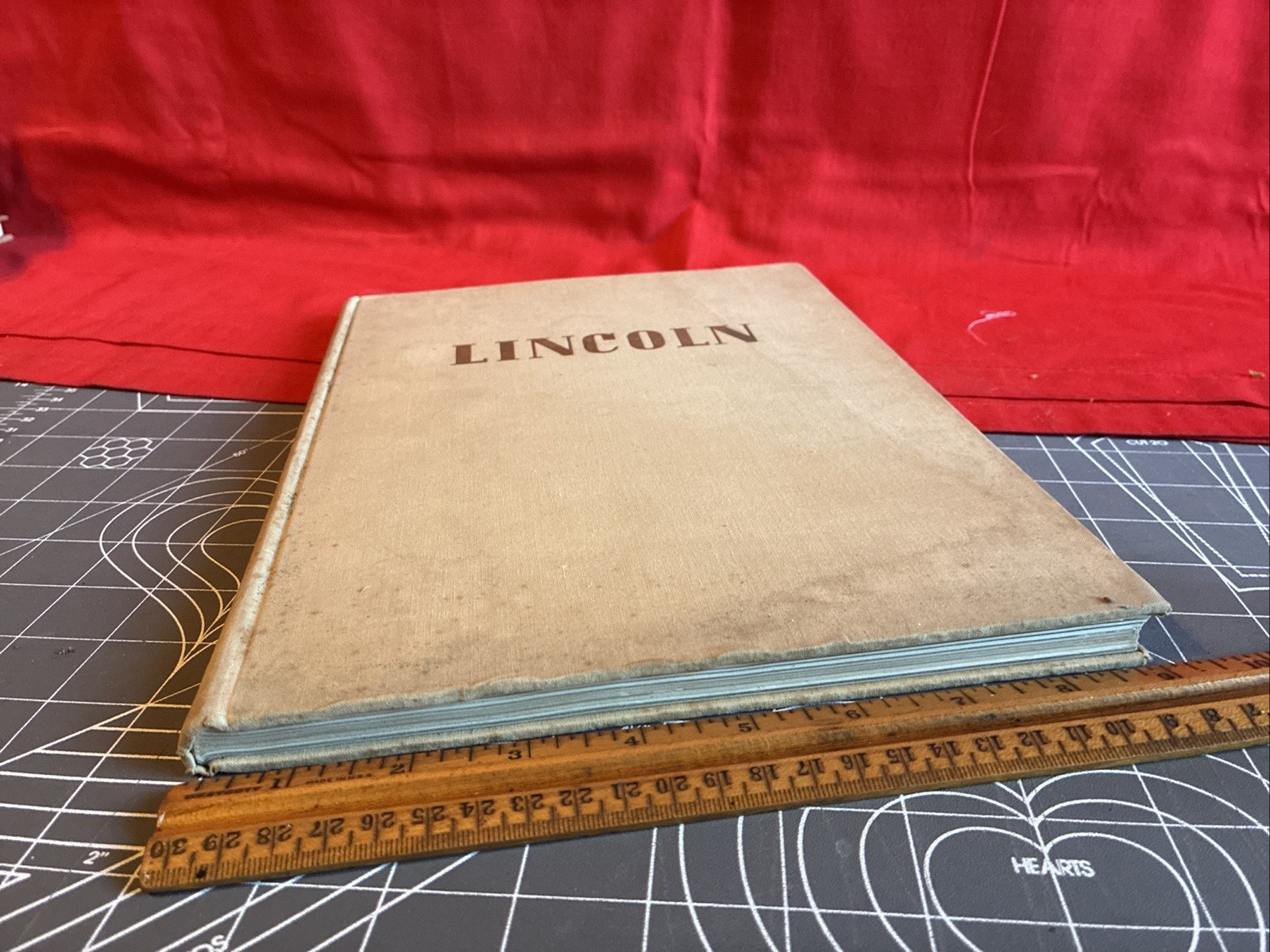 Vintage 1941 First Edition Lincoln by Stefan Lorant Hardcover Book