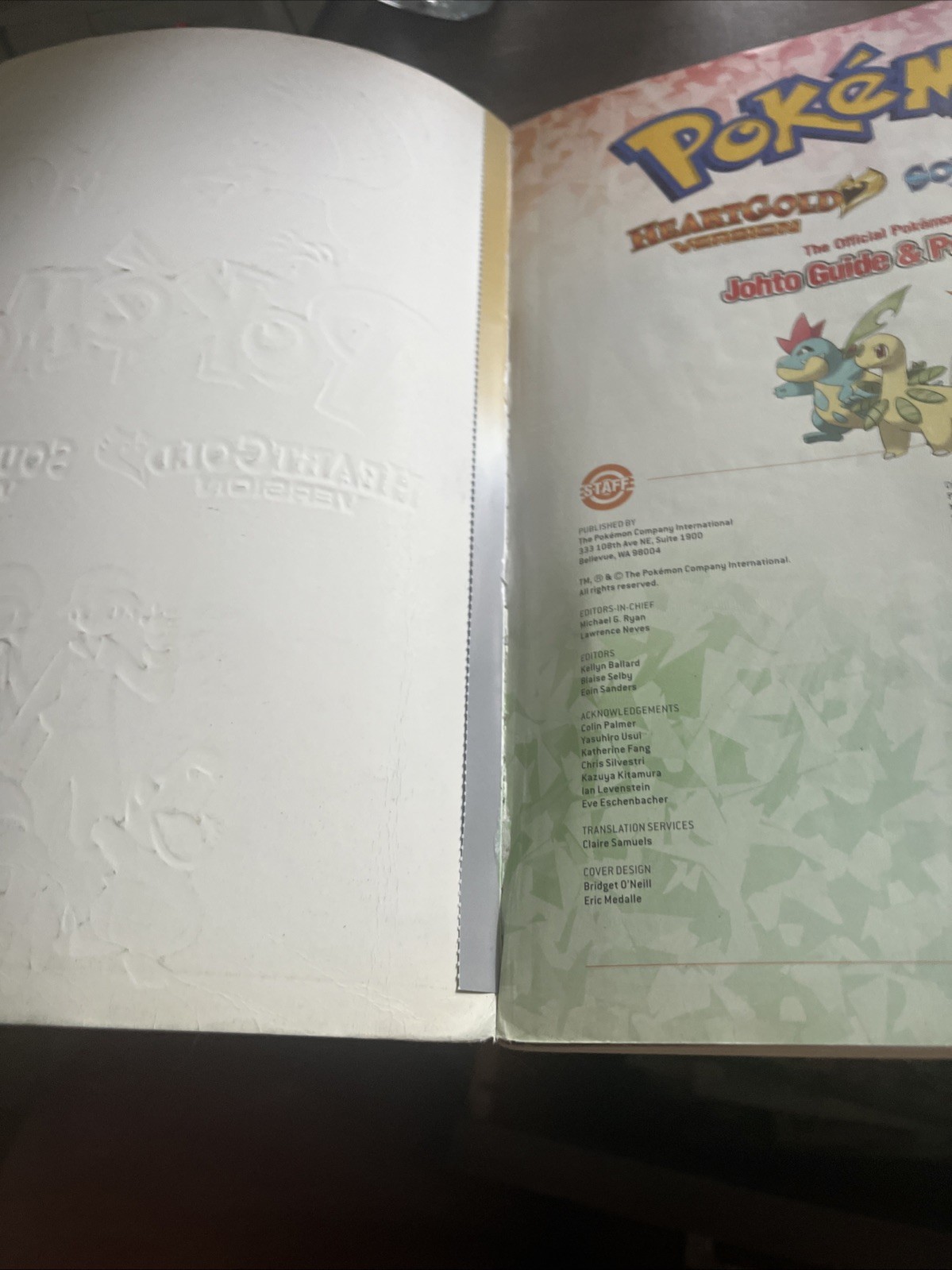 Pokemon HeartGold & SoulSilver Strategy Guide Poster Nintendo DS W/poster