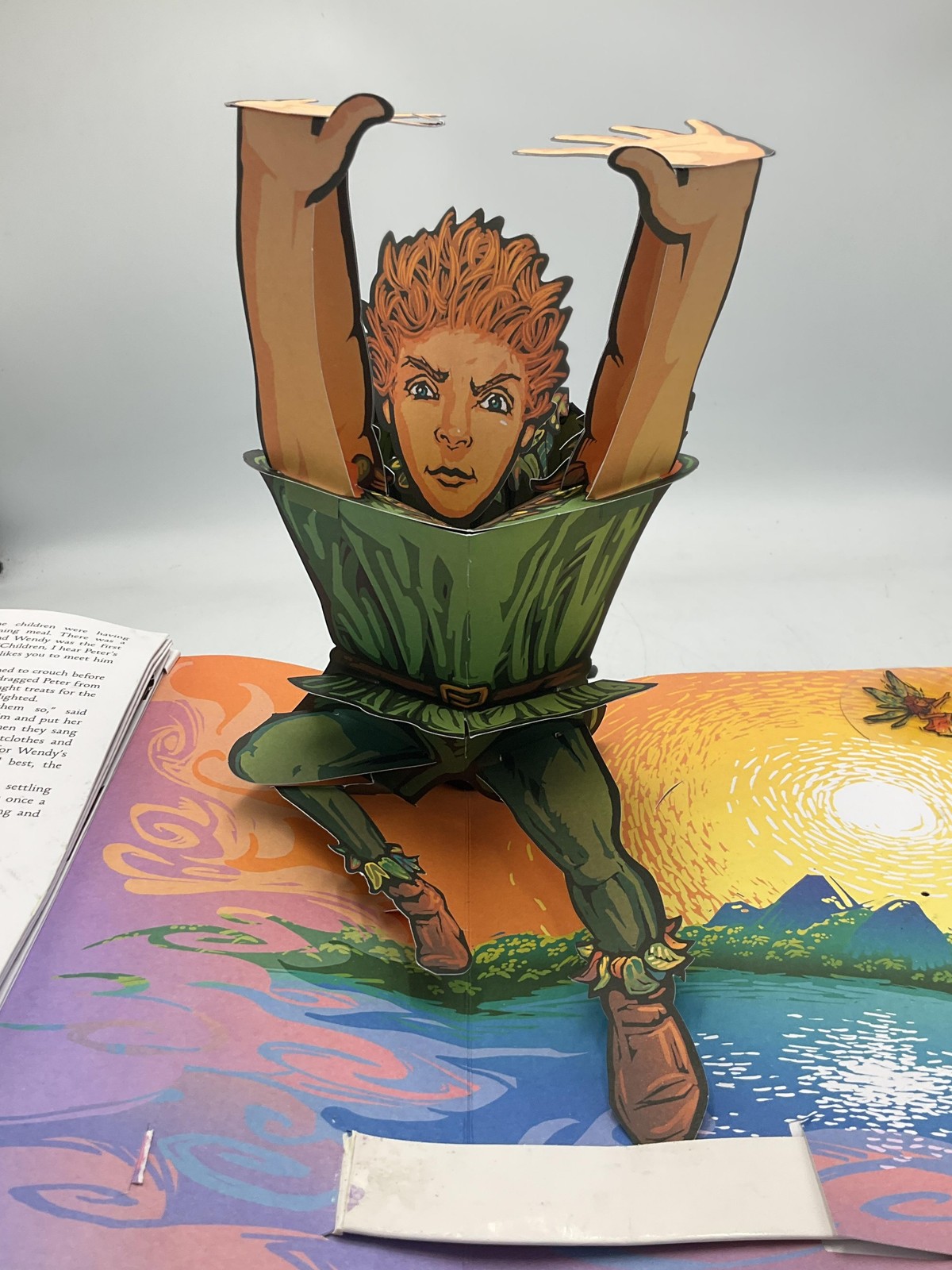 Peter Pan Robert Sabuda Pop-Up HC Illustrated Little Simon Red Blue USA
