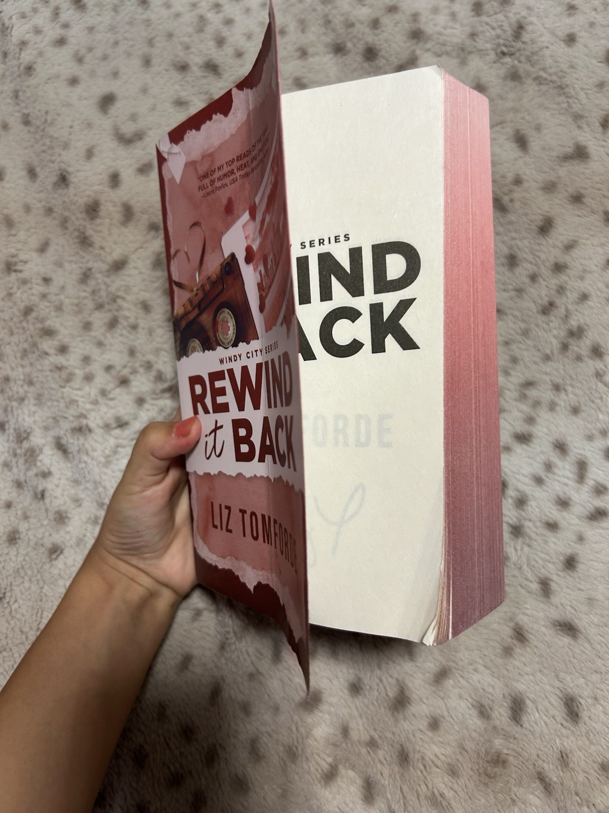 Rewind it Back (Red Edges) by Liz Tomforde SIGNED IN PERSON