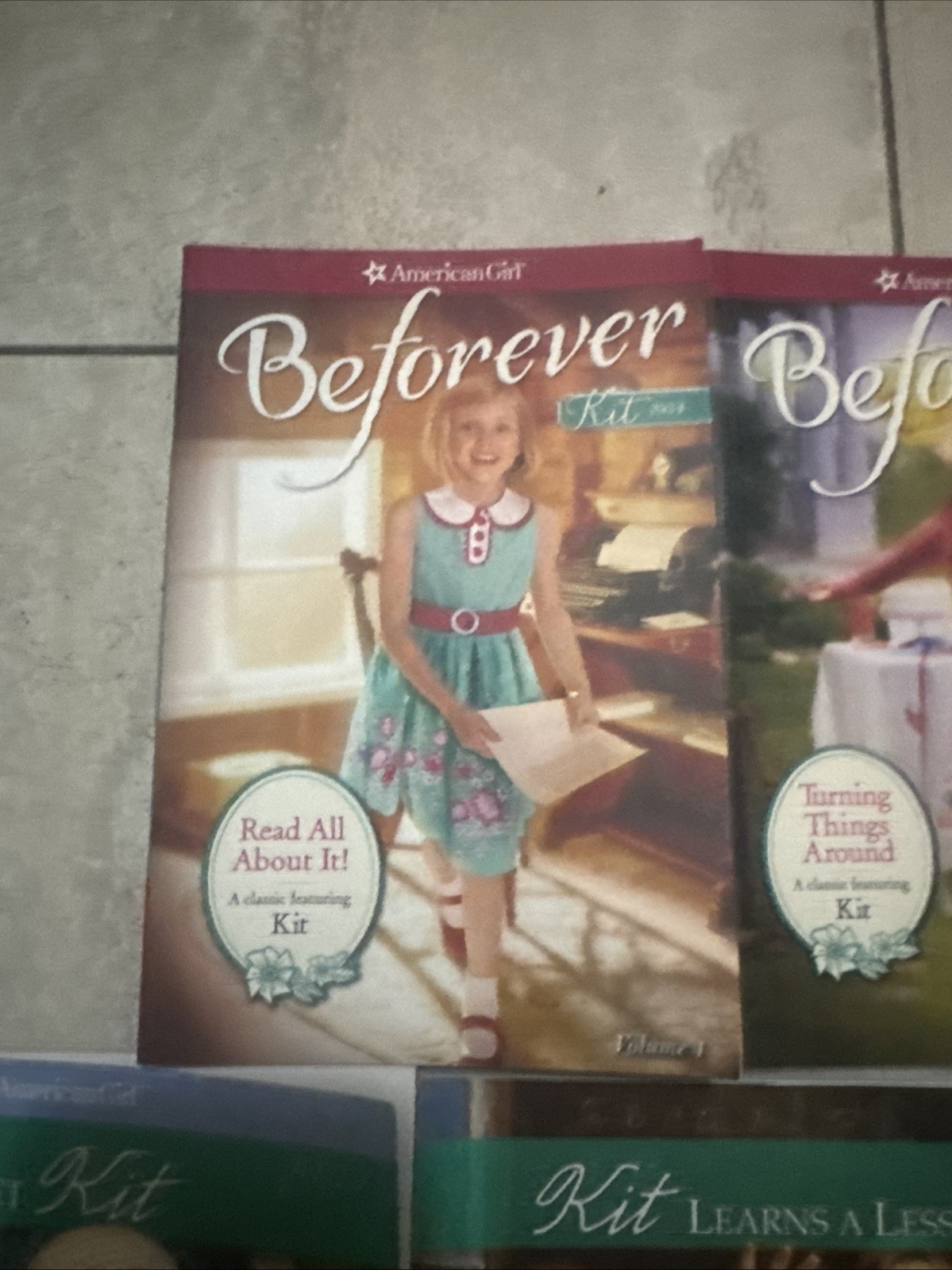 American Girl Kit Kittredge Book Lot Beforever 1 2 3 4 1930s Historical Fiction