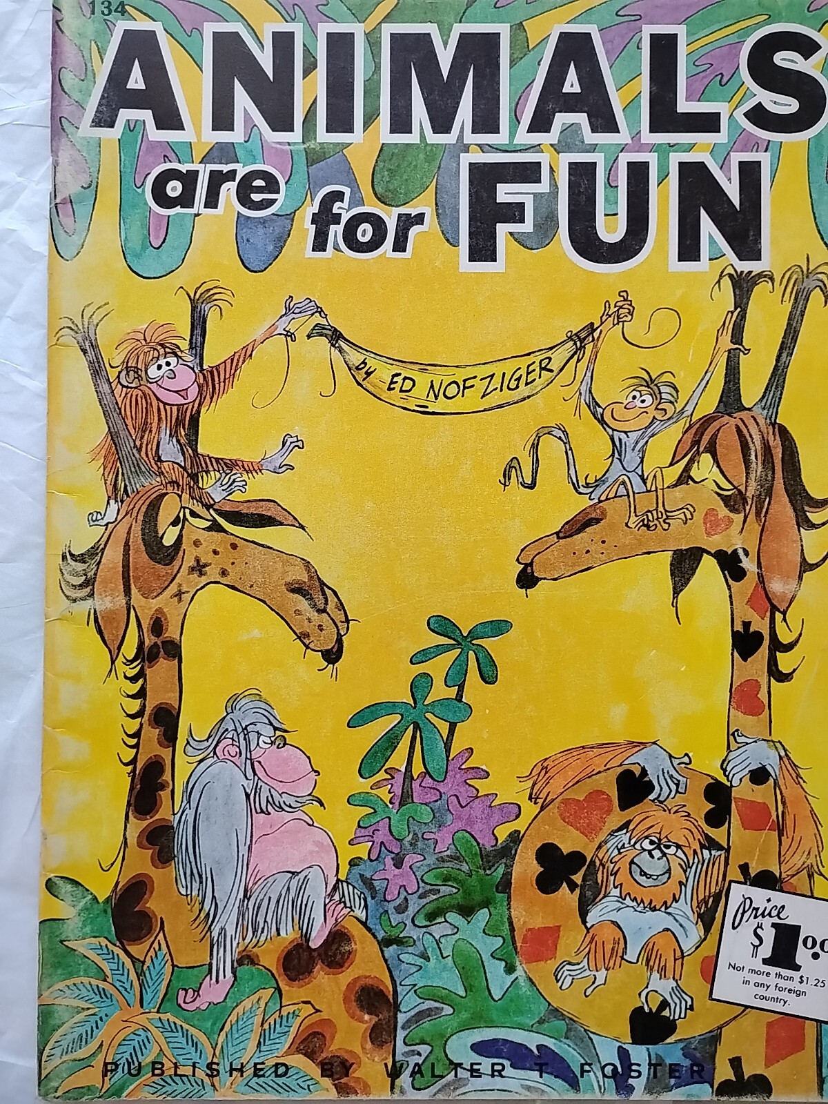Vintage Lot of 4 Walter T. Foster Cats, Bears & Animals 13, 70, 89 & 134 (264)