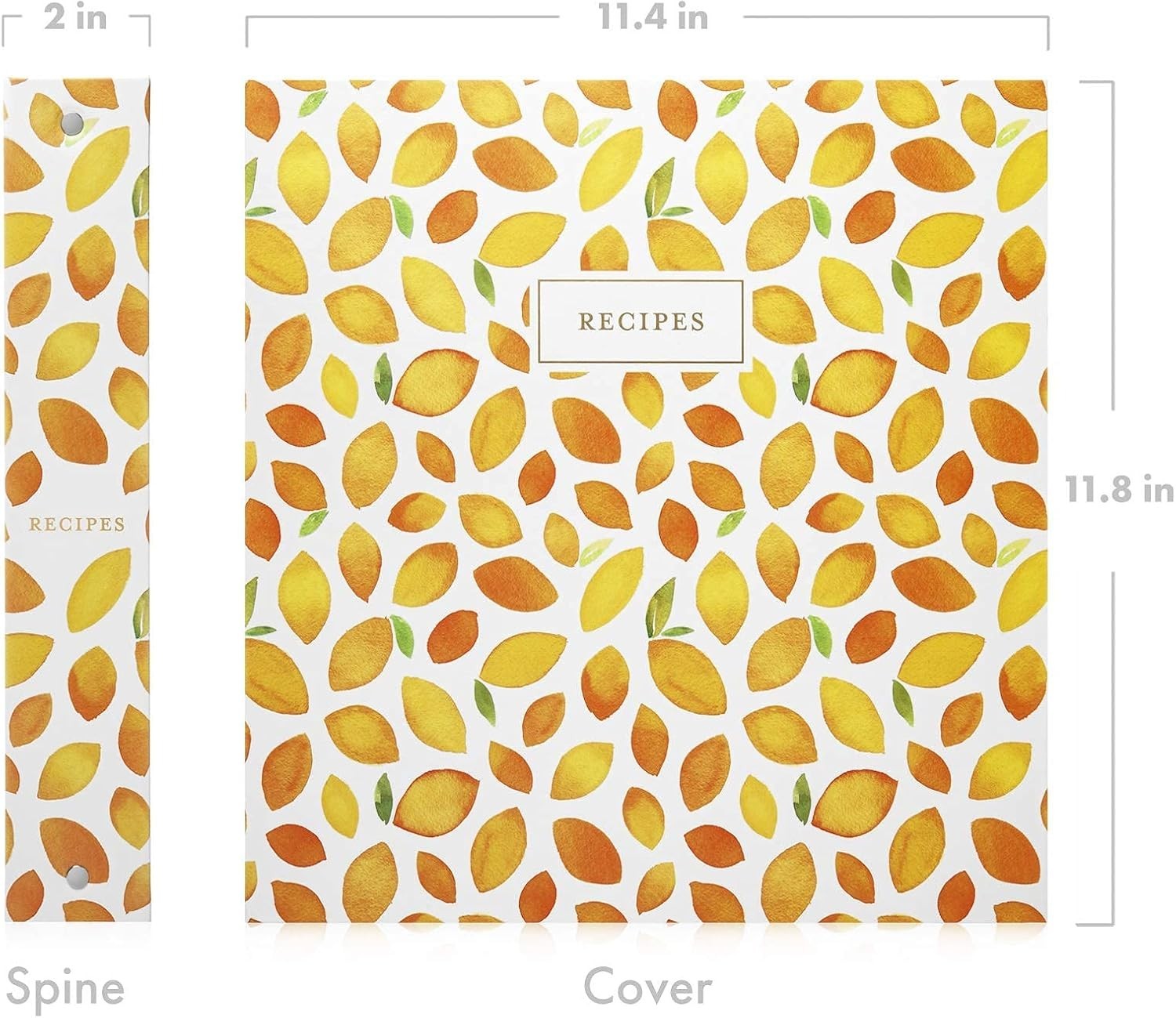 Timeless 8.5″ x 11″ Recipe Binder with Spill-Proof Sleeves for Keepsake Recipes