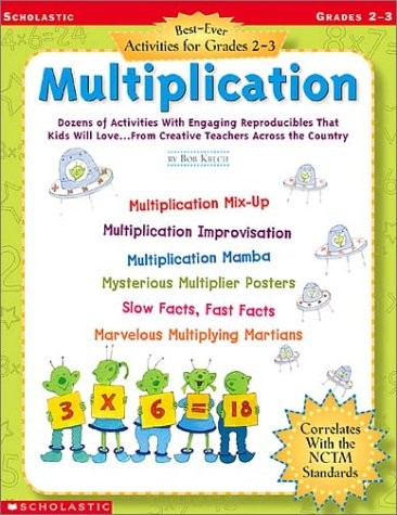Best-Ever Activities for Grades 2-3: Multiplication – paperback Krech, Bob