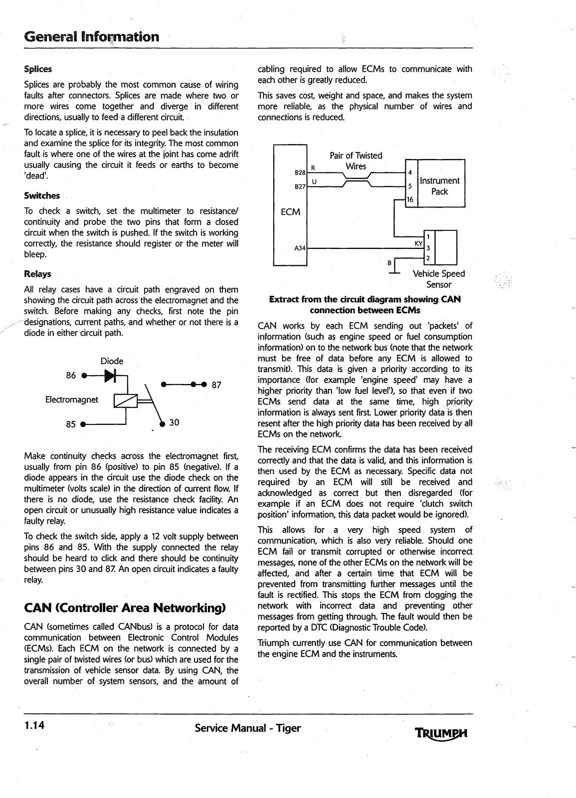 TRIUMPH Tiger 1050 Workshop Manual 2006, DOUBLE BINDING – PROTECTIVE COVERS