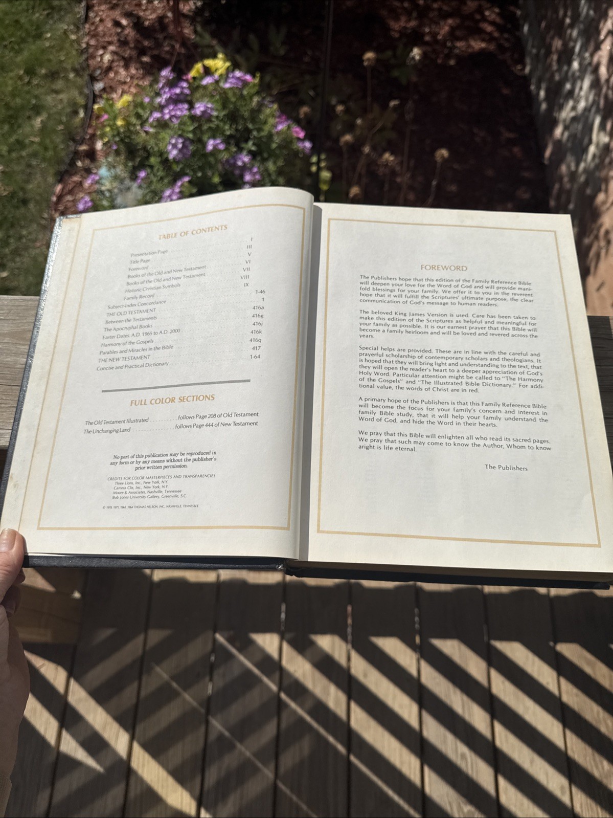 Vintage 1978 Nelson/Regency Family Bible Red Letter KJV Large 8” X 11” Holy Bib
