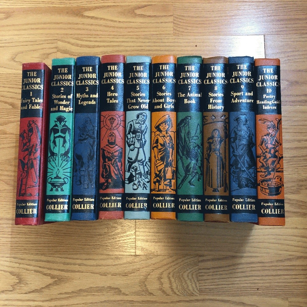 The Young Folks Shelf of Books : Collier’s Junior Classics 10 Volume Set