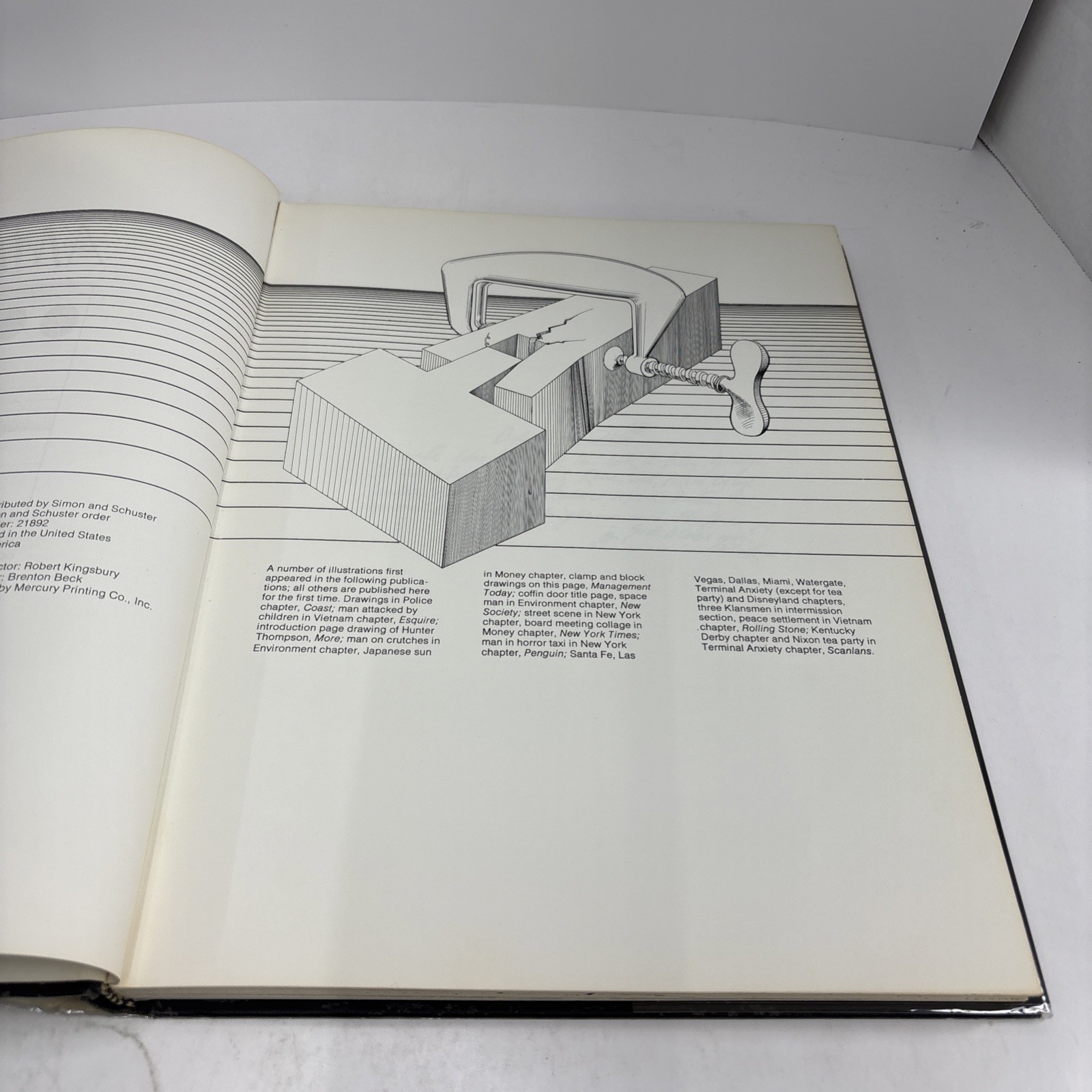 AMERICA by Ralph Steadman First Ed. Hardcover 1974 – Intro by Hunter S. Thompson