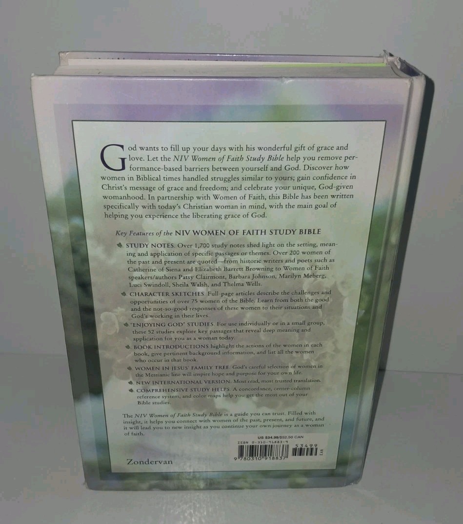 Women of Faith Study NUV Bible -Experience the Liberating Grace of God Zondervan