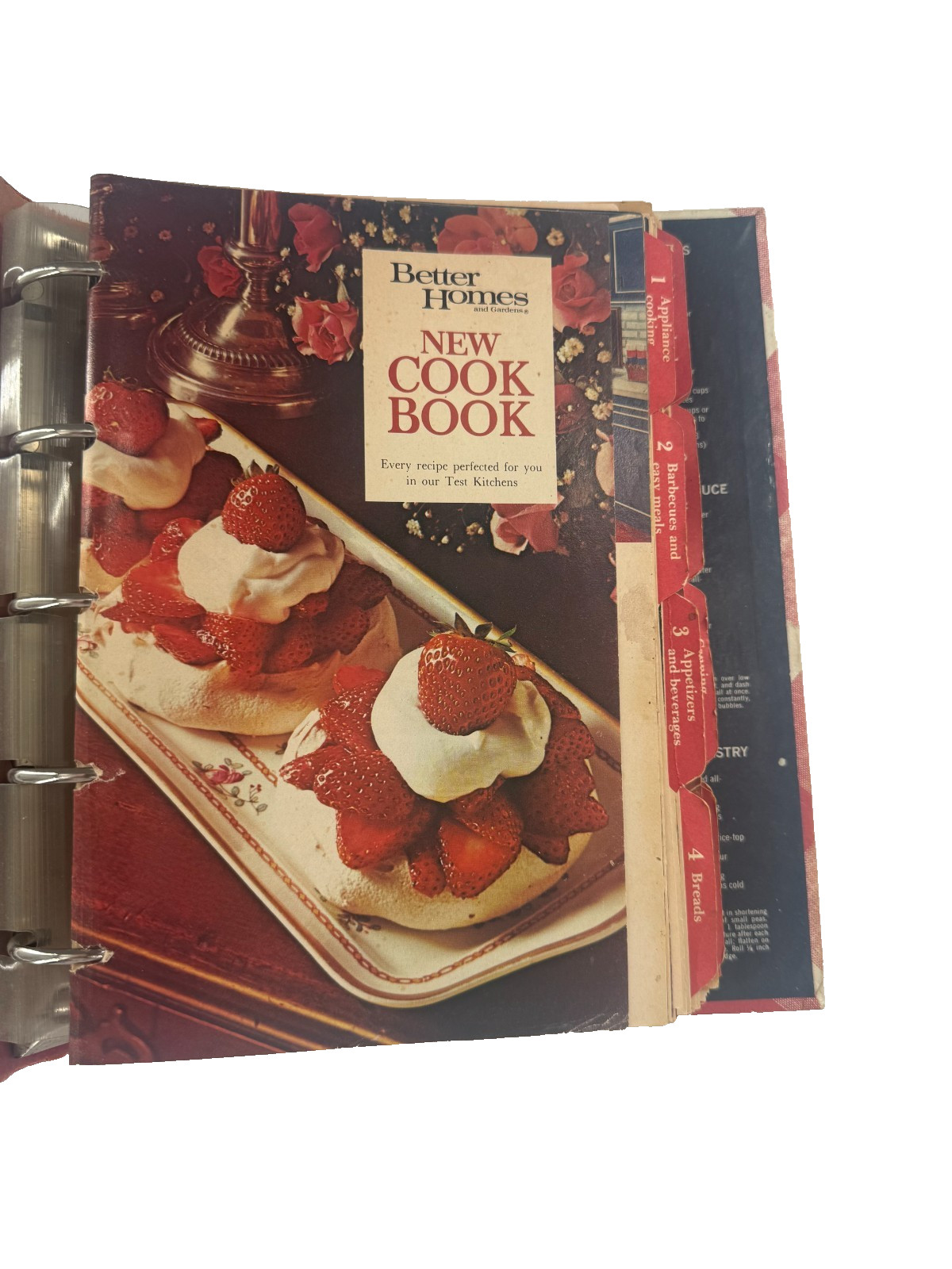 VINTAGE Better Homes And Gardens New Cook Book used 1970s Hardcover 5Ring Binder