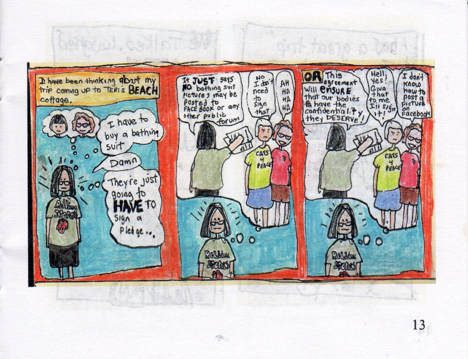 Lyd’s Perzine, zine, color, handmade, 4.25 x 5.5 inches 20 pages -diary, journal