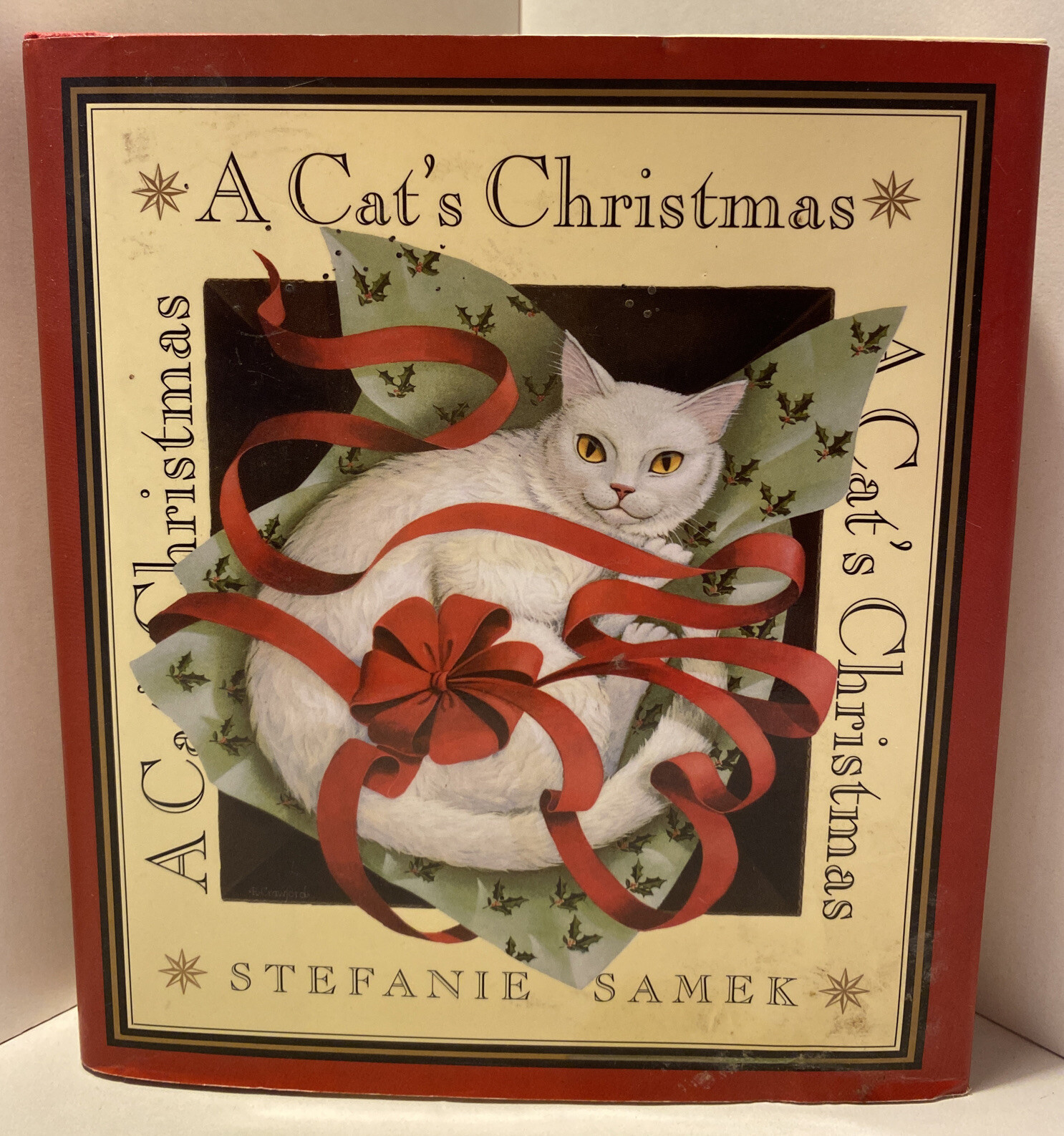 A Cat’s Christmas by Stefanie Samek (1996, 1st Hardcover) Larry Ross