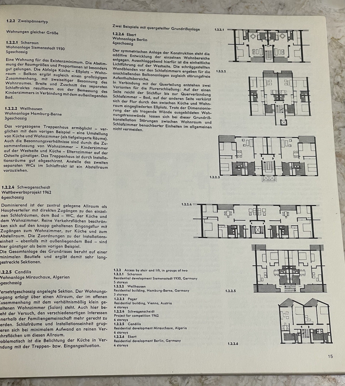 Hellmuth Sting-The Floor Plans In Multi-Story Apartment Buildings 1969 Germany