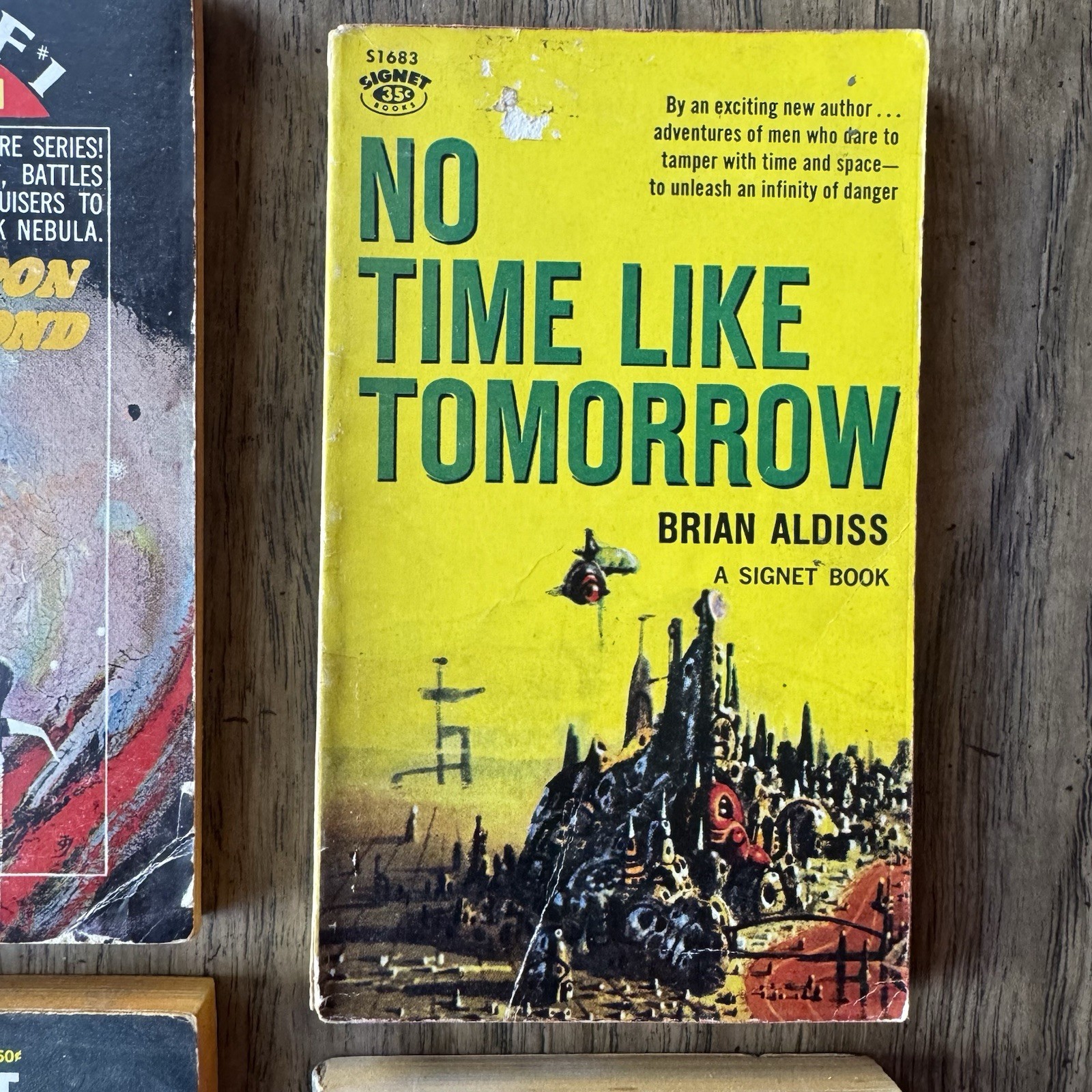 Lot of 4 Classic Sci-Fi Paperbacks – Arthur C. Clarke, Aldiss, Hamilton