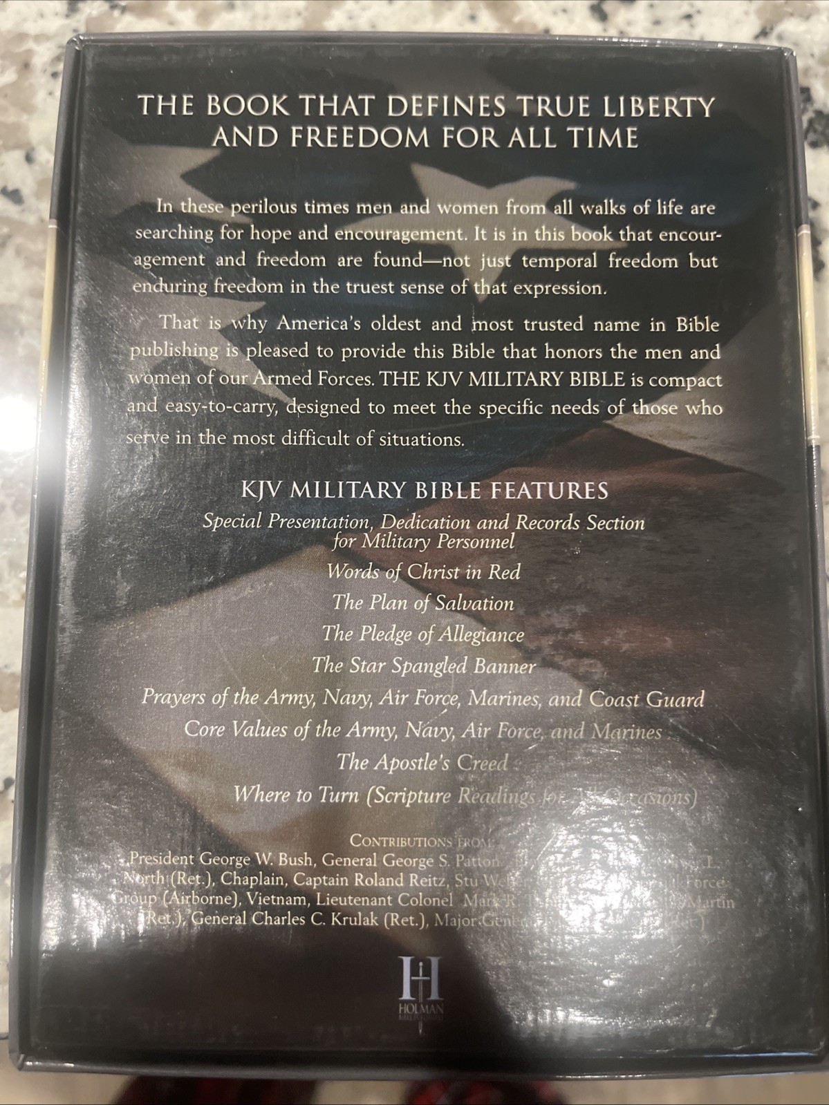 The King James Military Bible Lg Print Compact Simulated Leather Paperback Bible