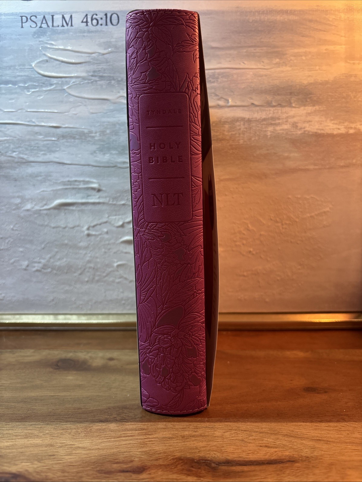 NLT Giant Print Bible, Filament Enabled LeatherLike, Peony Pink