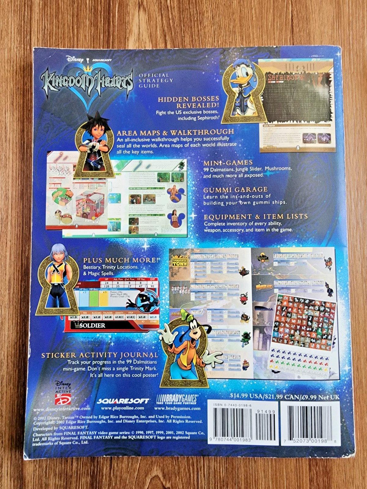 Set of 2 Kingdom Hearts 1 & 2 / I & II Bradygames Strategy Guides