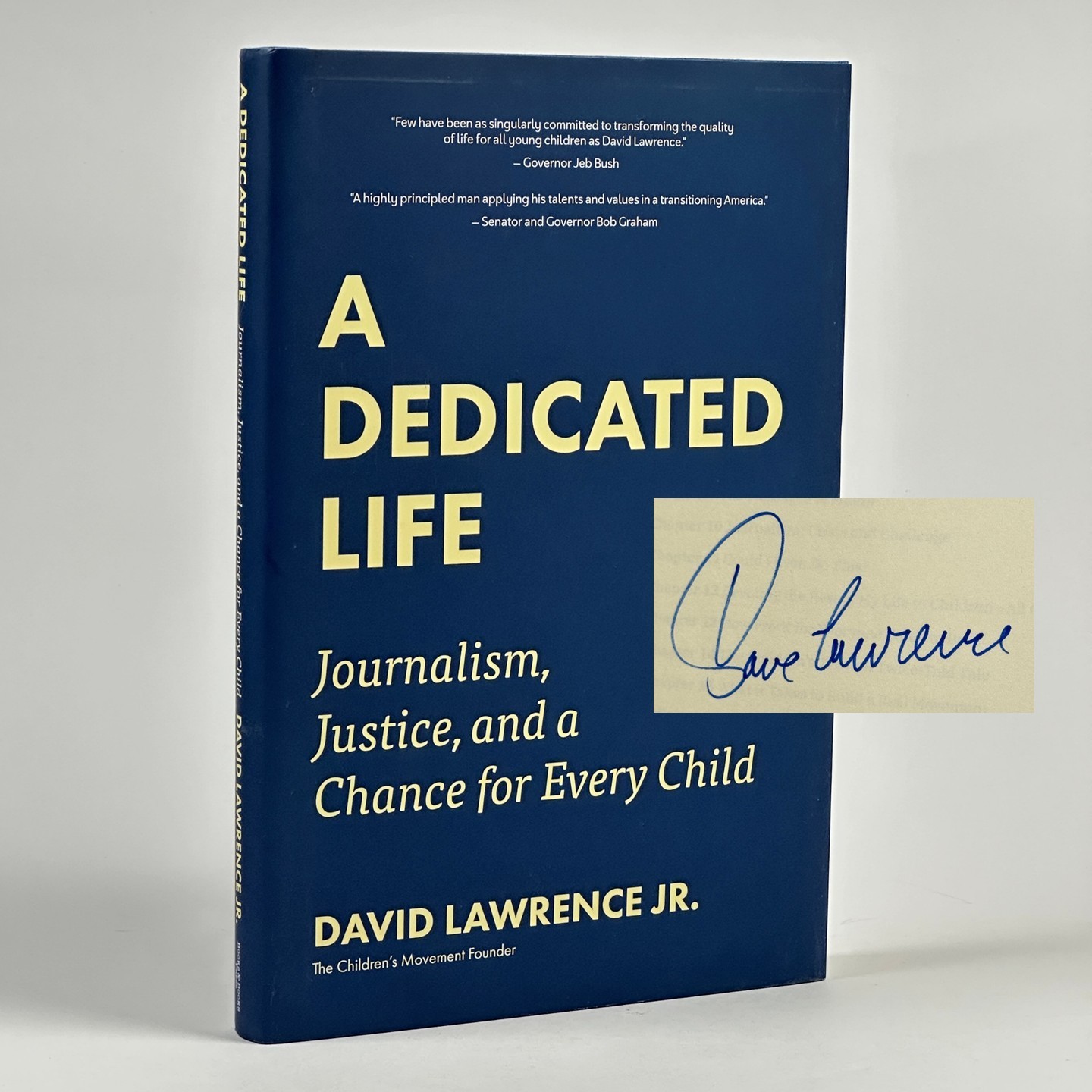 Signed Memoir “A Dedicated Life” David Lawrence Jr., Miami Herald (2018, HC)