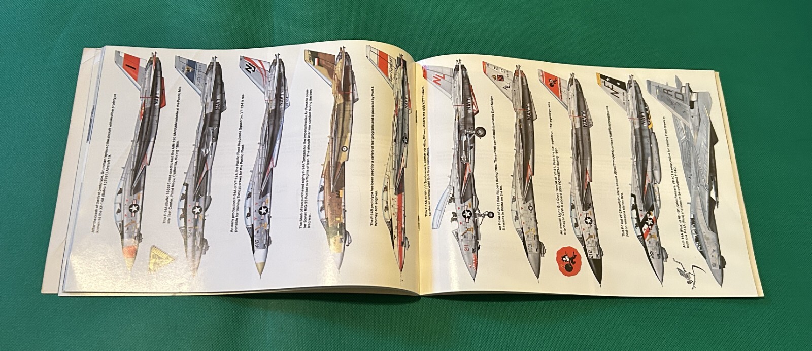 F-14 Tomcat In Action Aircraft Number 105 Fighter Jet Book by Al Adcock