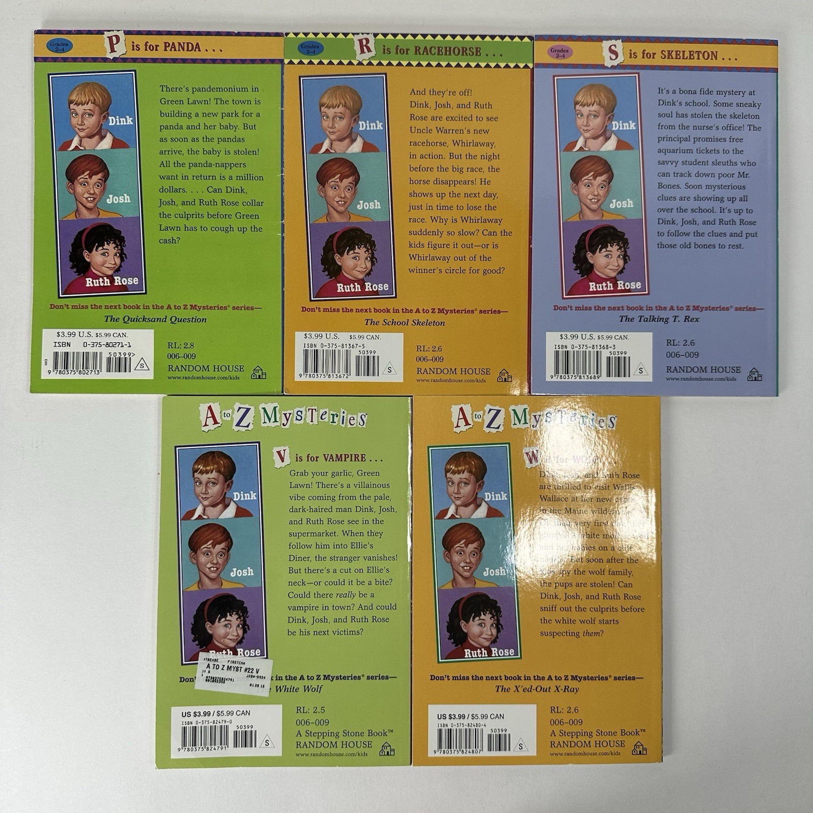 Lot of 17 A to Z Mysteries Books, Ron Roy, Super Editions & Letter Series, Good