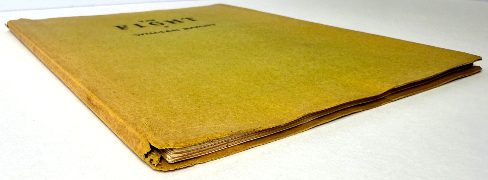 The Fight, William Hazlitt, Printed by the Gimbels in 1928 #21 of 400, Boxing