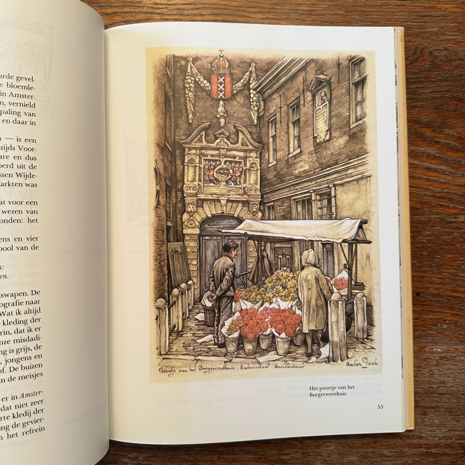 Memories of Amsterdam by Anton Pieck & Hans Vogelesang Dutch Art HC 1987 VG-