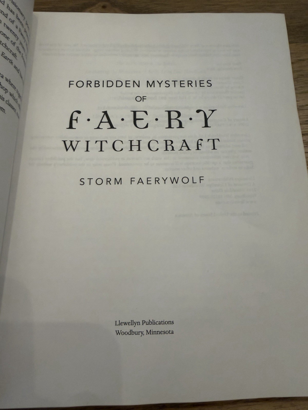 Forbidden Mysteries Of Faery Witchcraft By Storm Faerywolf