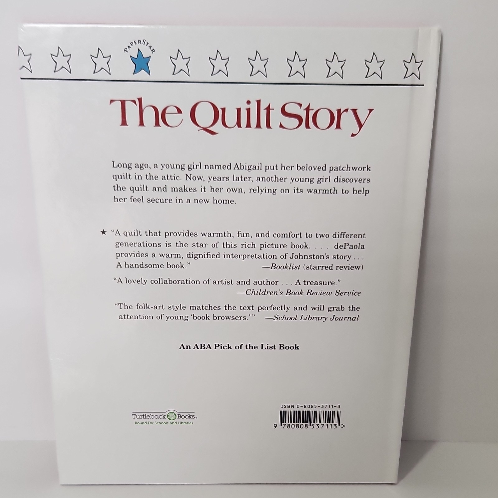 The Quilt Story by Tony Johnston, Turtleback, 1996, Hardcover