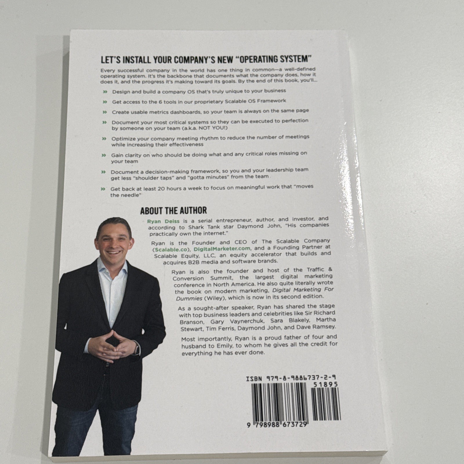 Get Scalable Ryan Deiss Paperback Business Book Marketing Growth System