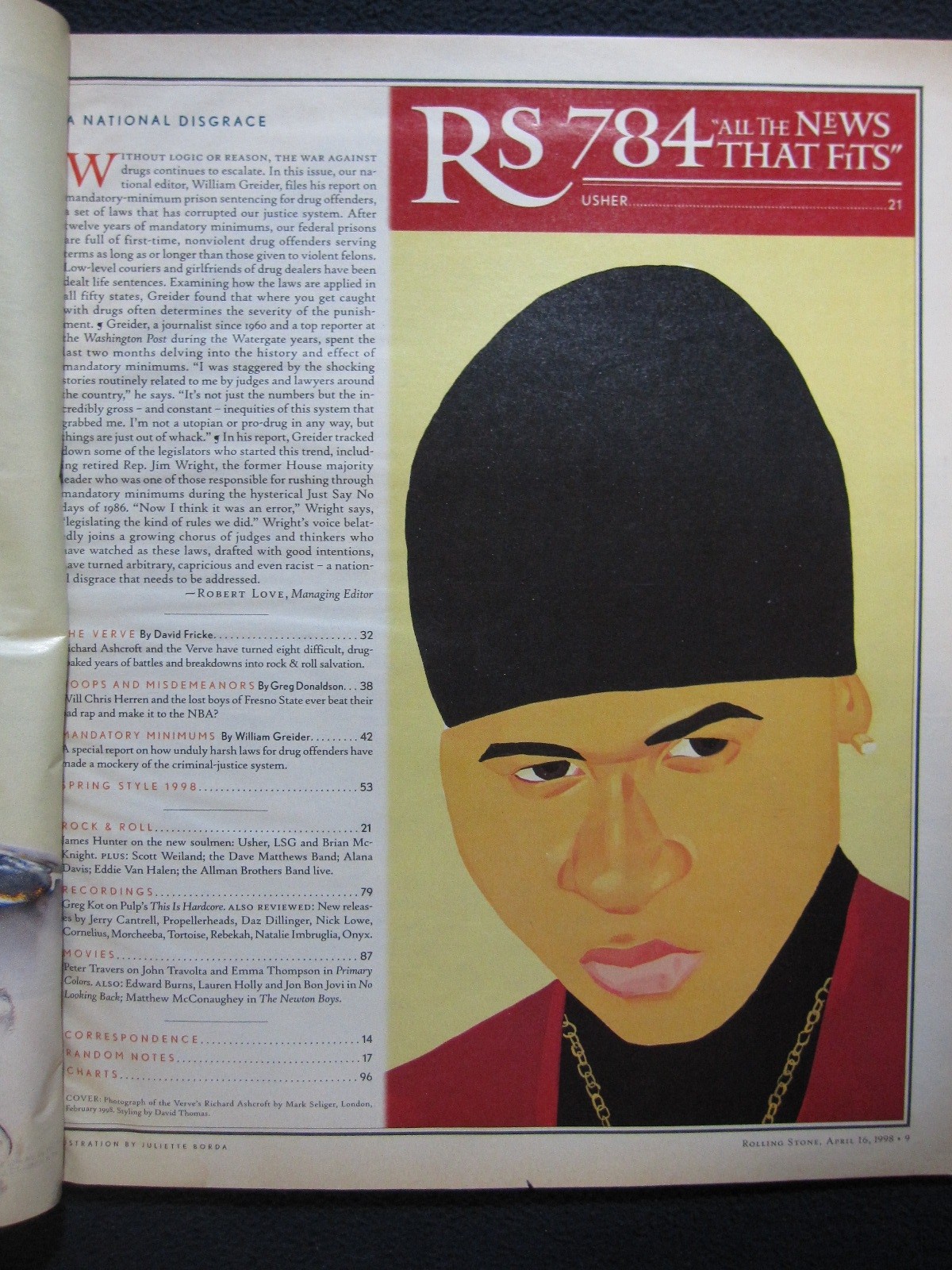 Rolling Stone Magazine April 16 1998 Verve Usher Scott Weiland Van Halen
