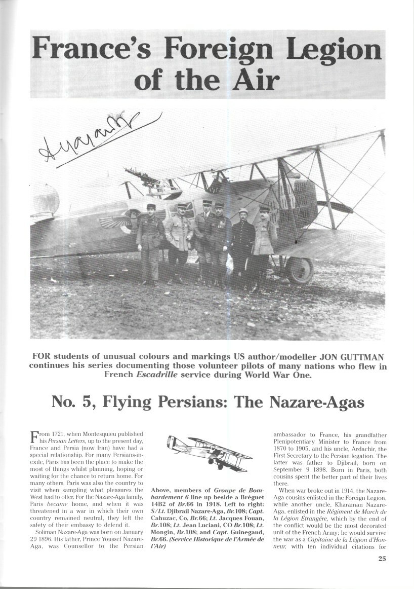 Windsock International V6 N1 Sikorsky G-3 Lloyd C.V Albatros French Breguet