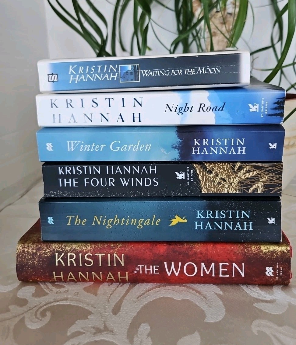 Lot 6~Kristin Hannah~Women~Nightingale~Four Winds~Winter Garden~Night Road~Mixed