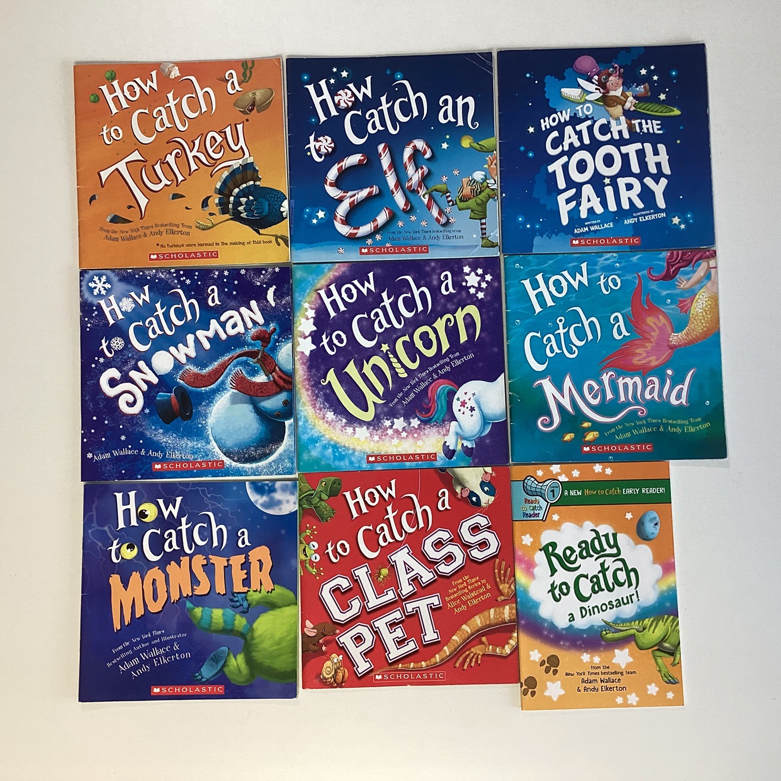Adam Wallace How to Catch Preschool Kindergarten Story 9 Picture Book Lot