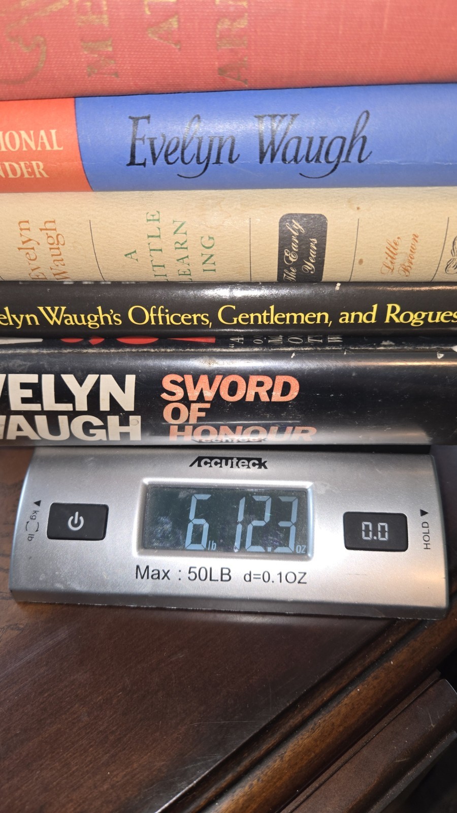 Lot 4 Evelyn Waugh Books HC Sword of Honor Unconditional Surrender Men At Arms
