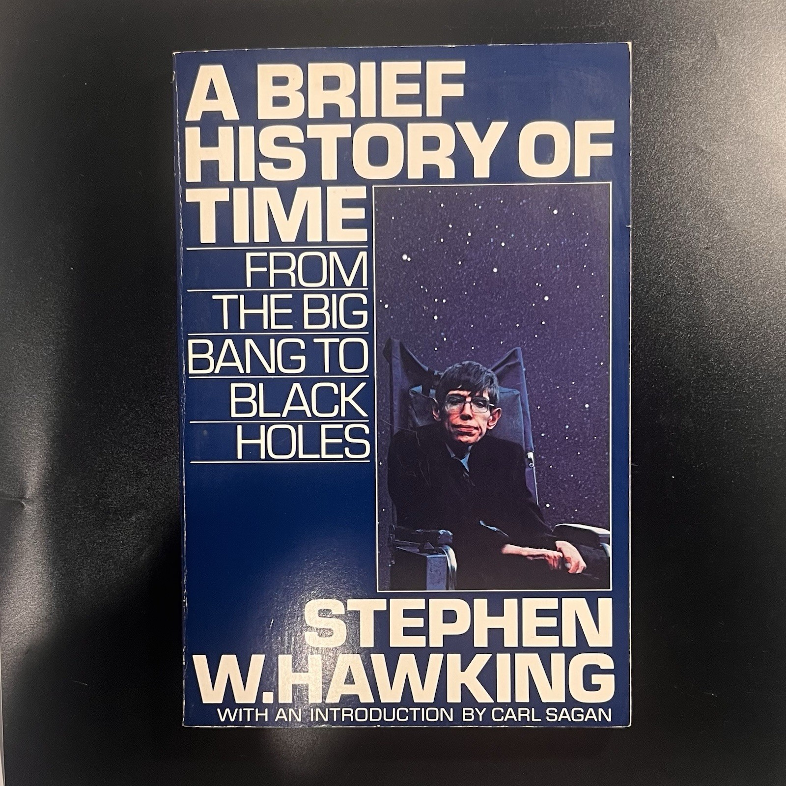 A Brief History of Time Stephen Hawking 1988 Paperback Bantam Carl Sagan
