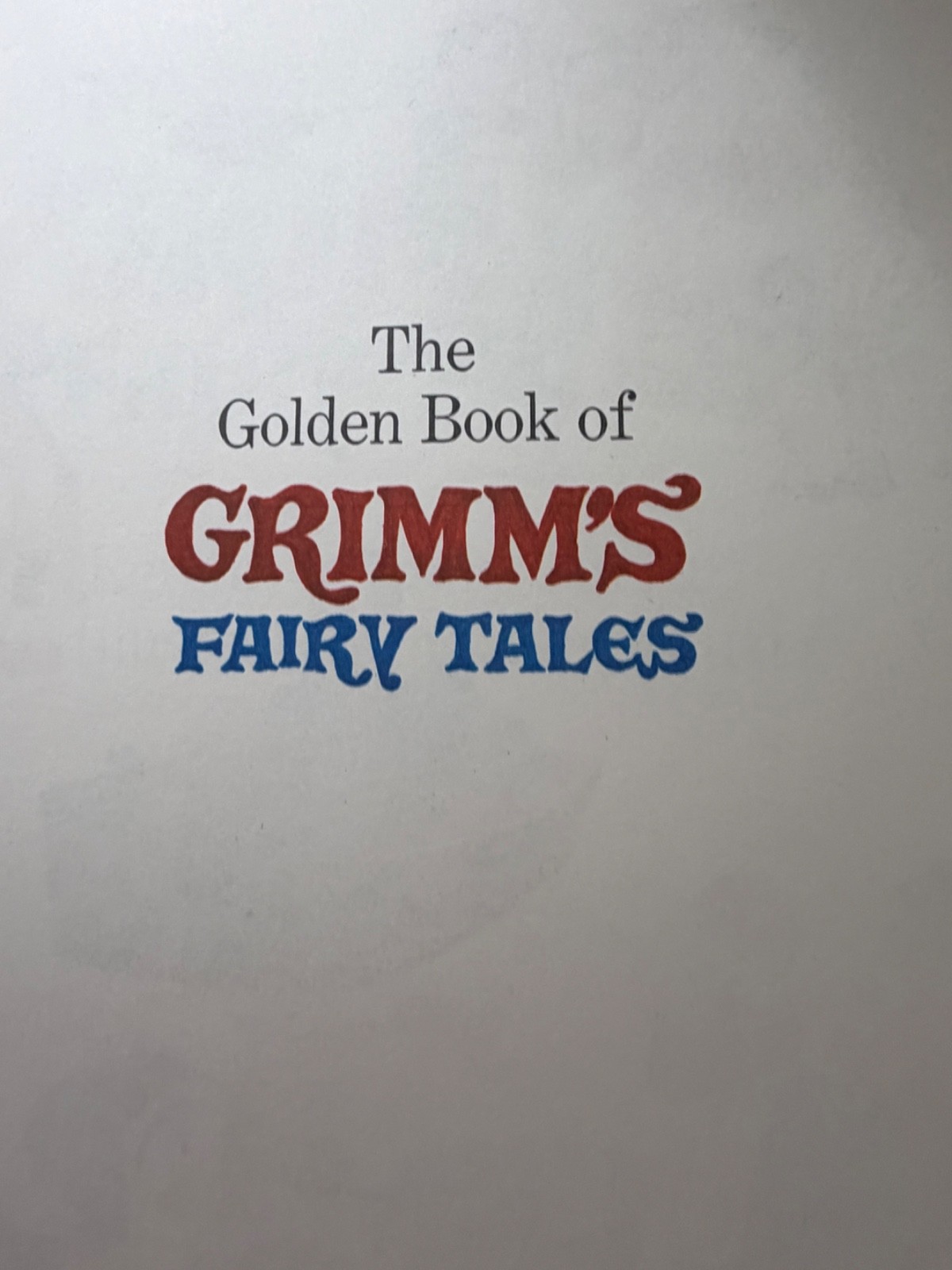 Grimm’s Fairy Tales 1977 Golden Book Deluxe Hardcover Benvenuti Illus 140 Pages