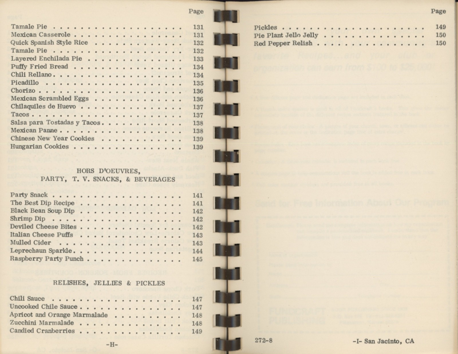 San Jacinto California Cookbook WHAT’S COOKIN’ IN SAN JACINTO Woman’s Club