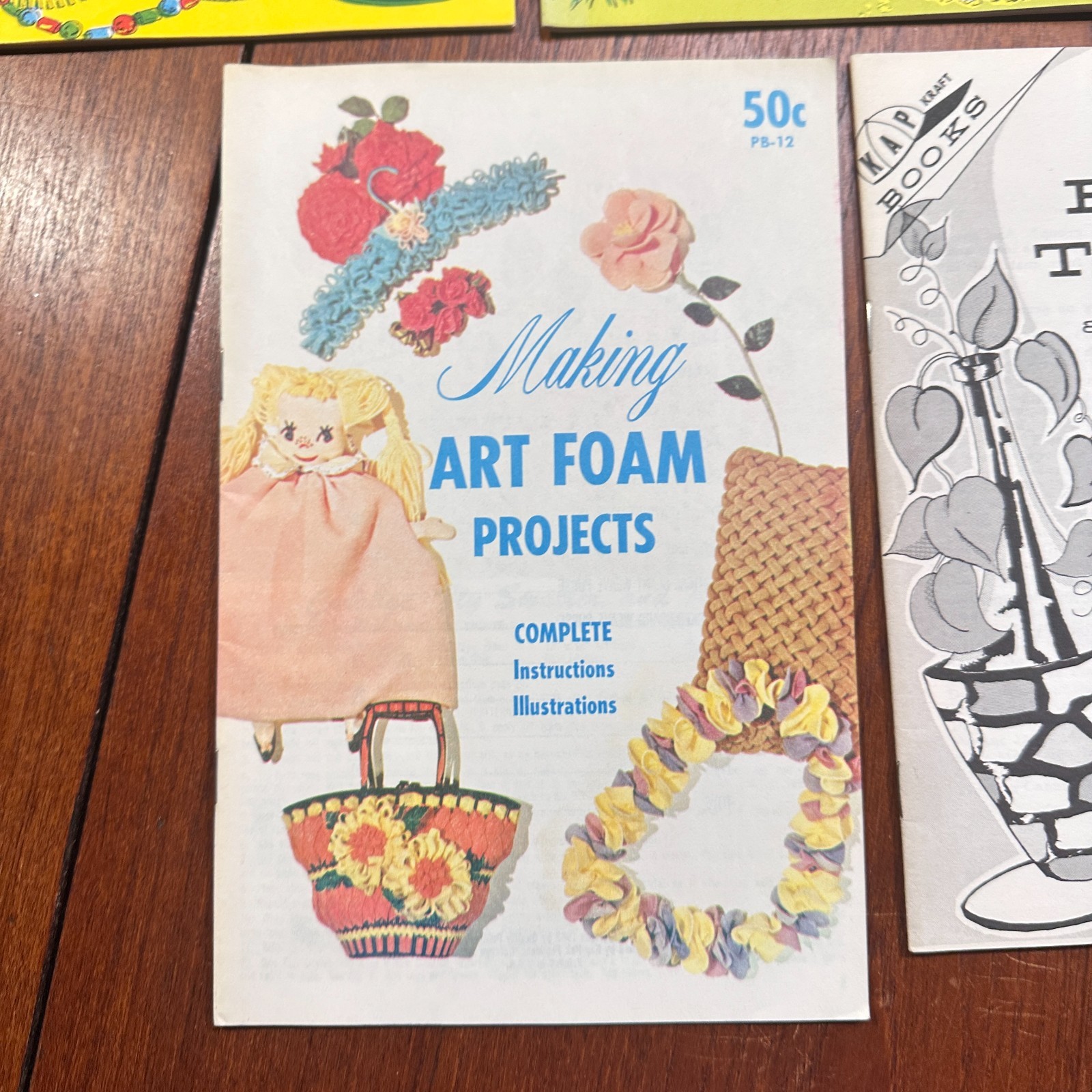Vintage Lot of 6 1967 KAP Kraft Project Books+ 2 Bonus Homeschool Teacher Kids