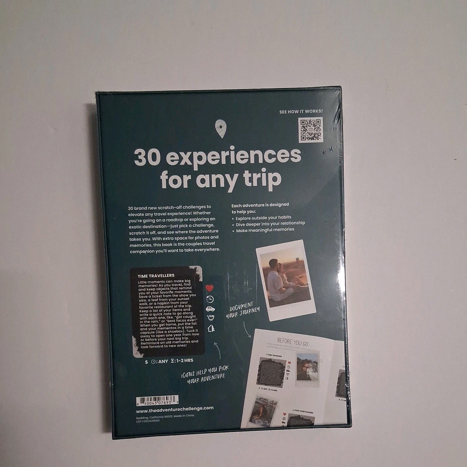 Couples Travel Adventure Challenge scratch off Experiences
