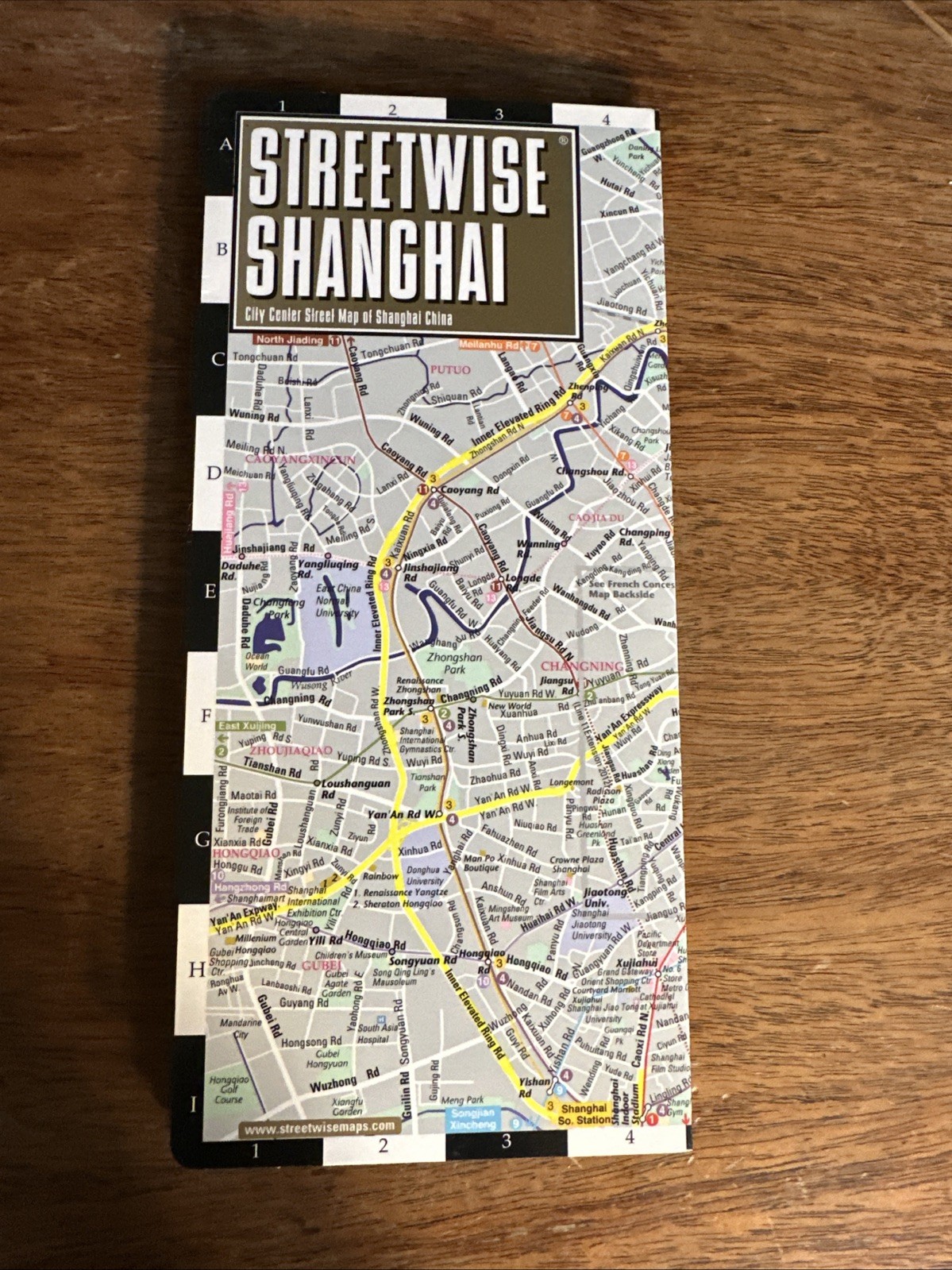 Streetwise Shanghai Map – Laminated City Center Street Map of Shanghai, China :