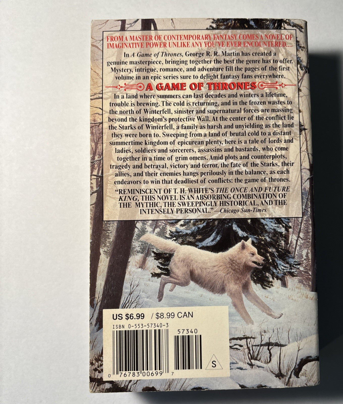 A Game of Thrones – George R. R. Martin – 1st Edition / 1st Print – 1997 PB