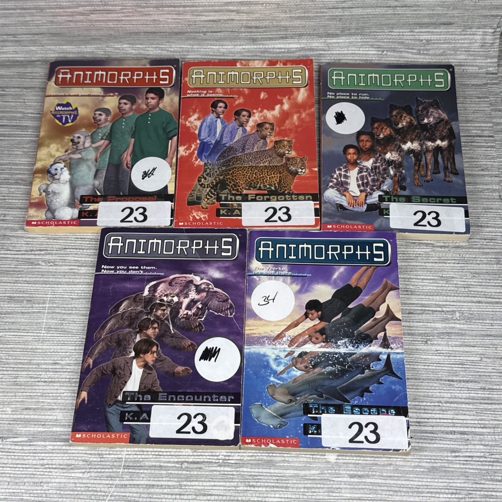 Animorphs Lot of 11 Books #3 7 25 35 11 x2 9 14 15 K.A. Applegate Scholastic PB